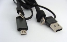 Kabel V-tac 2x USB-C na USB i micro USB