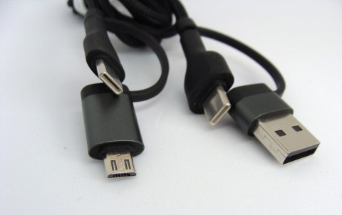 Kabel V-tac 2x USB-C na USB i micro USB