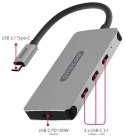 Hub Sitecom CN-386 USB-C 4 porty 10 Gbps