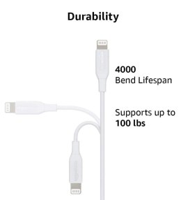 Kabel do ładowania Amazon Basics USB-C na Lightning