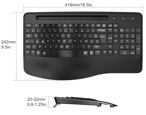 Klawiatura bezprzewodowa MOOJAY KM52 AZERTY