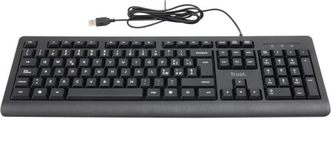 Klawiatura przewodowa Trust Taro 24093 włoski układ