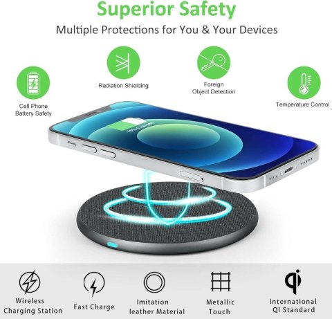 Ładowarka indukcyjna Evershop TS02C 15W