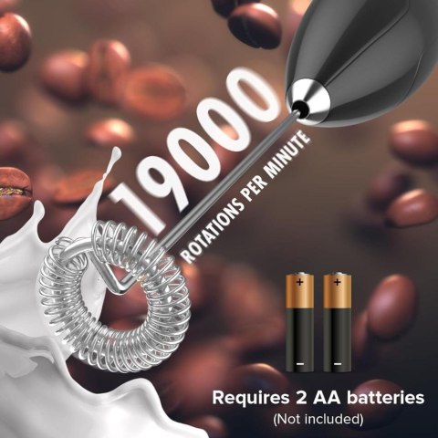 Ręczna trzepaczka do mleka PowerLix czarny