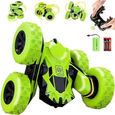 Samochód zdalnie sterowany RC ATOM MAX STUNT 360 zielony
