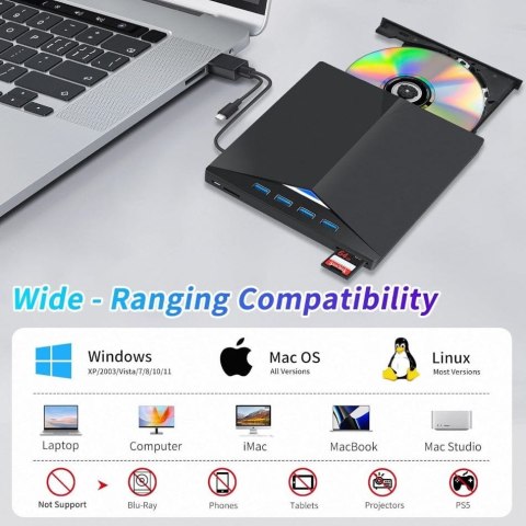 Zewnętrzny przenośny napęd CD Lychee