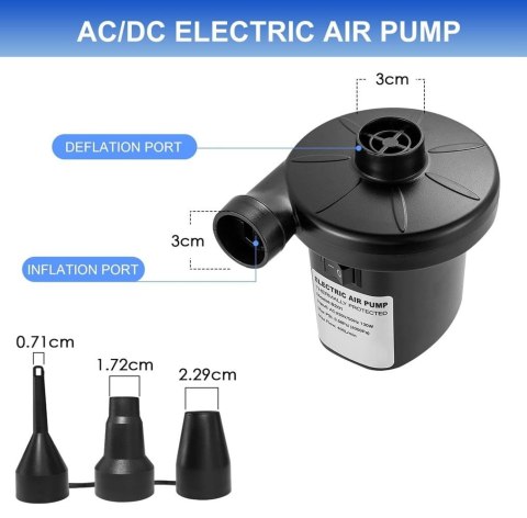 Elektryczna pompka z trzema dyszami