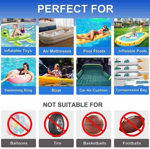 Elektryczna pompka z trzema dyszami