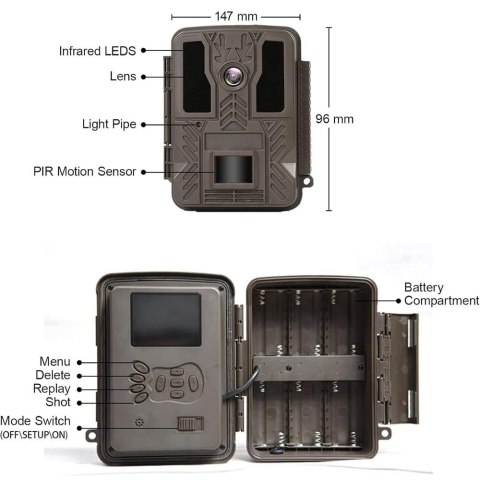 Fotopułapka HOSTWLY BST880 4K 32GB