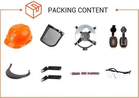 Kask ochronny do prac leśnych Guardlead C009R