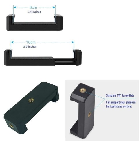 Lampa pierścieniowa i uchwyt na telefon / kamerę AYIZON