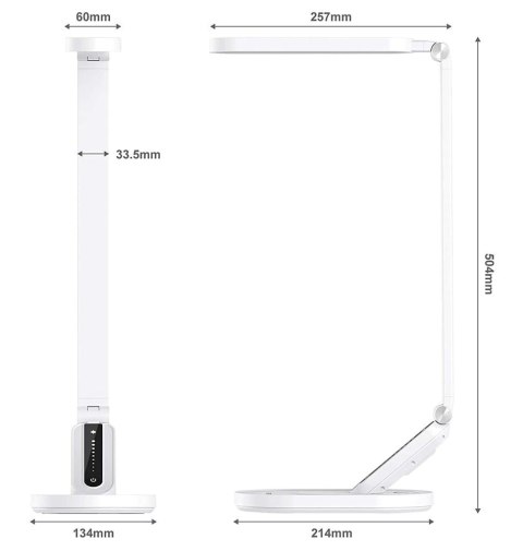 Lampka biurkowa LED JKSWT HD20203 biała