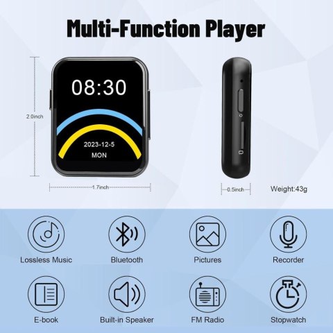 Odtwarzacz MP3 AiMoonsa D30 128 GB Bluetooth