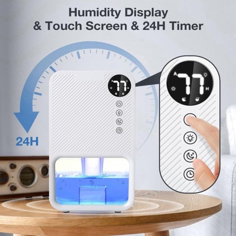 Osuszacze powietrza z cyfrowym wyświetlaczem wilgotności