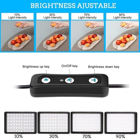 Oświetlenie LED do zdjęć wideo, 2-pak Ci-Fotto