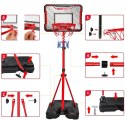 Przenośny zestaw do koszykówki i rzutek 2w1