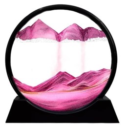 Ramka ruchome piaski 3D art różowy