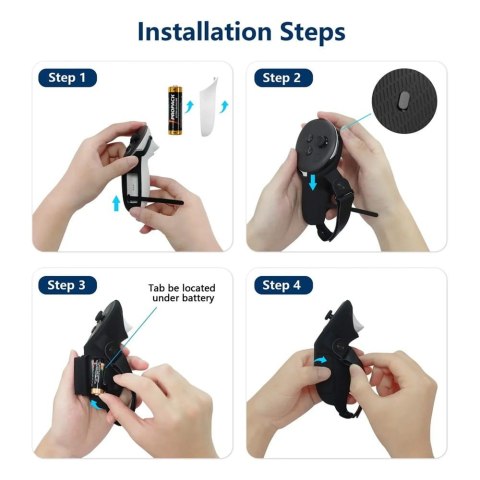 Silikonowe osłony na uchwyty kontrolera Quest 3S/ Quest 3