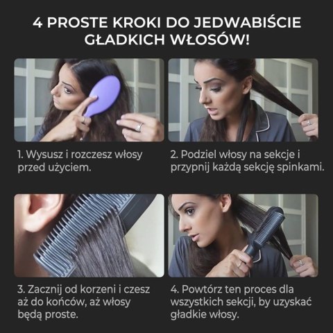 Szczotka do prostowania TYMO RING ‎HC100 z wbudowanym grzebieniem