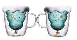 Szklany kubek z podwójną ścianką 