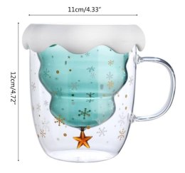 Szklany kubek z podwójną ścianką 