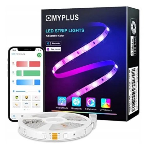 Taśma LED MYPLUS 5m, blutooth, pilot