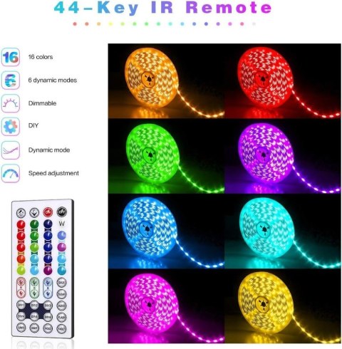 Taśma LED MYPLUS 5m, blutooth, pilot