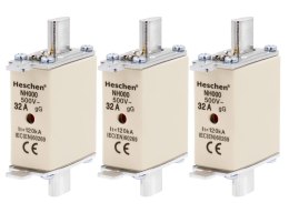 Wkładka topikowa NH000 Heschen 32A - 3 szt.