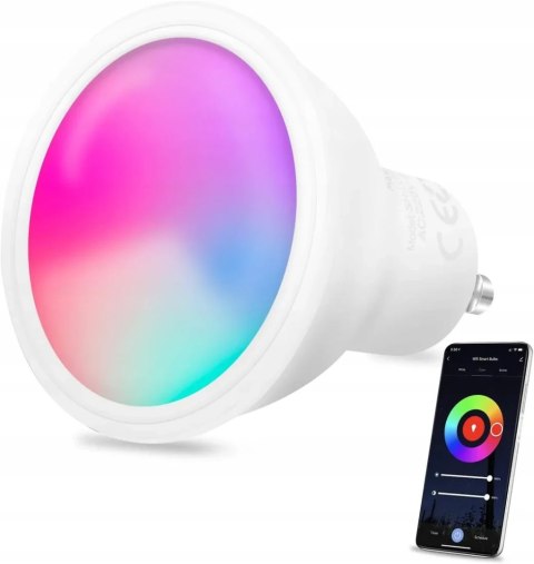 Żarówka LED smart inteligentna GU10 RGBW 5W WIFI