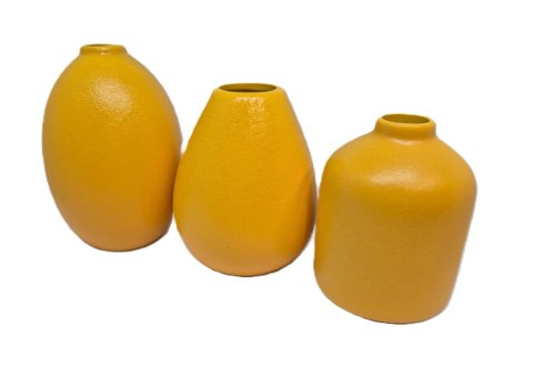 Zestaw 5 wazonów ceramicznych - niekompletny