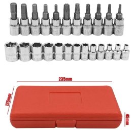 Zestaw kluczy nasadowych i bitów 46-części