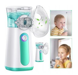 Inhalator dla dzieci i dorosłych nebulizator Fletop YM-3R6 zielony - uszkodzony zaczep