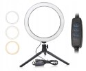 Lampa pierścieniowa do selfie ze statywem