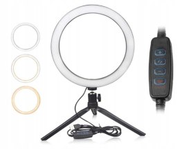 Lampa pierścieniowa do selfie ze statywem