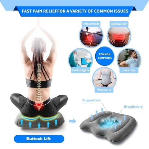 Nadmuchiwana poduszka ortopedyczna w kształcie pączka Nevife