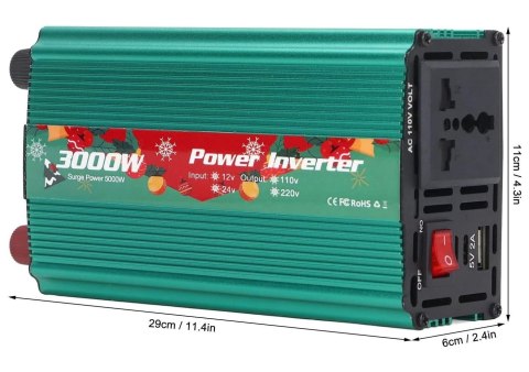 Przetwornica napięcia samochodowa 3000W