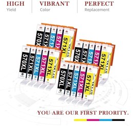 Toner Kingdom 570Xl 571XL do Canon PGI-570 CLI-571 XL - 20 szt