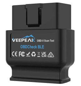 Veepeak OBDCheck BLE - Diagnoskop OBD II Bluetooth, czytnik i skaner kodów usterek, kompatybilny z iOS i Android